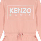 فستان بنات بالشعار باللون الوردى, 1, hi-res